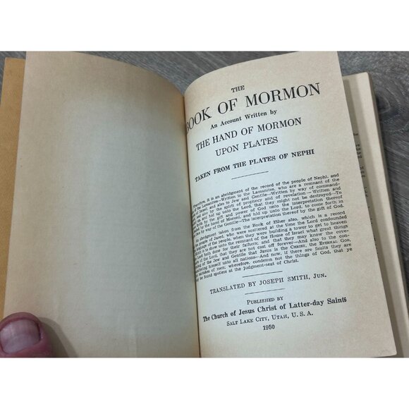 The Book Of Mormon Book by George Albert Smith Hardcover 1950 - Picture 3 of 6
